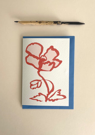 Le Coquelicot Greetings Card