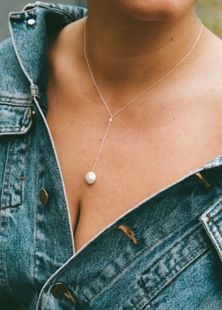 Coin Chain Drop Necklace