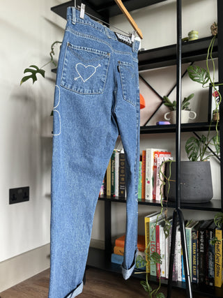 Embroidered Mom Jeans
