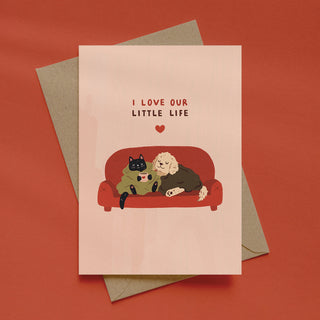 I Love Our Little Life Greetings Card