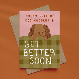 Get Well Soon Dog Greetings Card