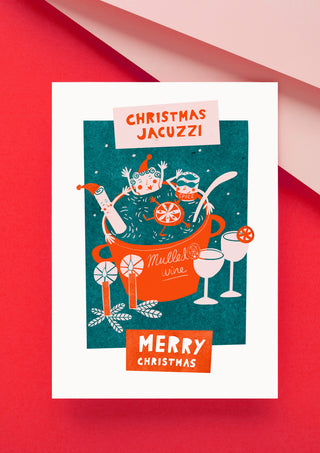 Jacuzzi Christmas Card