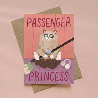 Passenger Princess Greetings Card