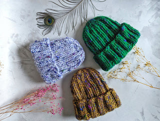 Knitted Hat - Sari Silk