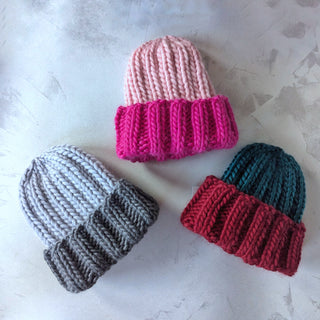 Knitted Hat - Two-Tone