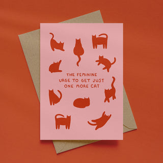 One More Cat Greetings Card