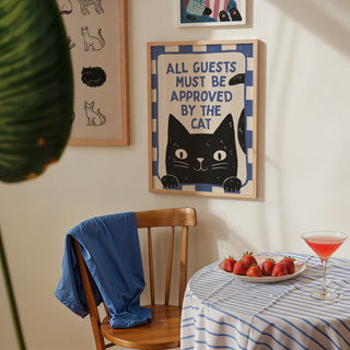 Guests Must be Approved by the Cat Print