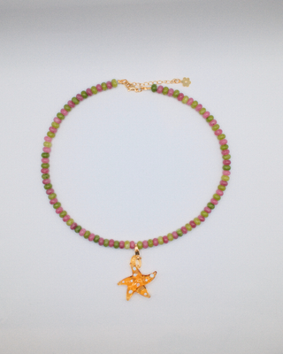Starfish Necklace with removable Charm