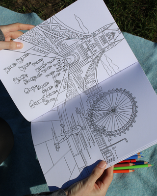 Running London Colouring Book