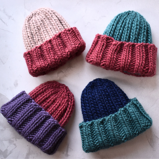 Knitted Hat - Two-Tone