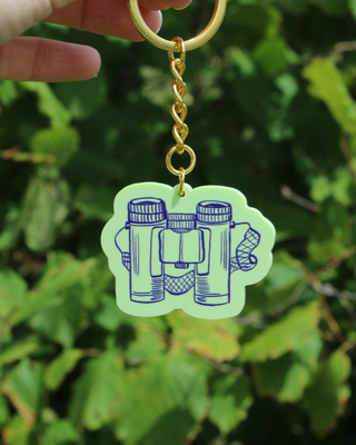 Binoculars Keyring