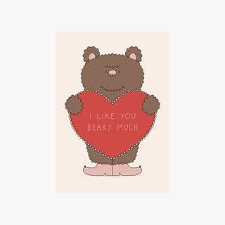 Like You Beary Much Greetings Card