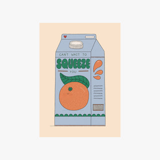Can't Wait to Squeeze You Greetings Card