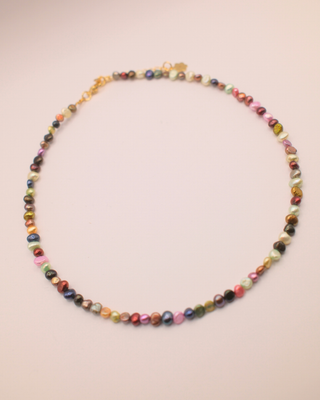Multicoloured Pearl Necklace
