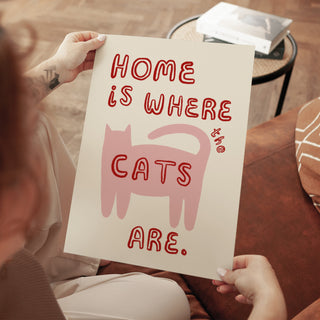 Home is Where the Cats Are Print