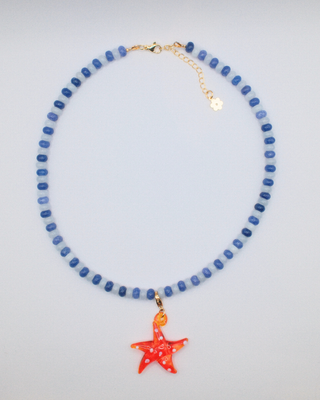 Starfish Necklace with removable Charm
