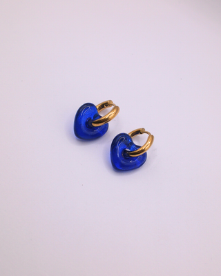 Elle Heart Hoop Earrings