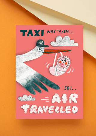 Air Taxi New Baby Card