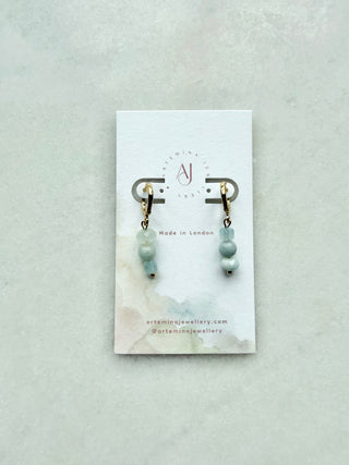 March birthstone earrings
