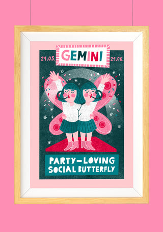 Zodiac Sign Print - Gemini