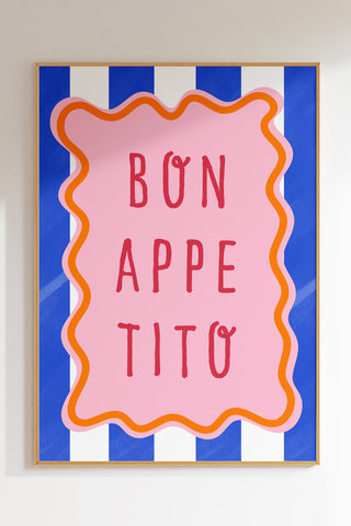 Bon Appetito Border Print