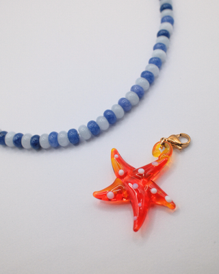 Starfish Necklace with removable Charm