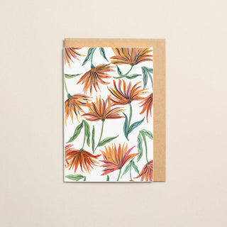 Maple Leaves Fine Art Greetings Card