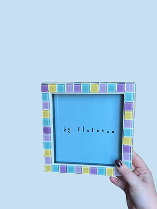 Confetti Glass Tiled Picture Frame - Mini Egg