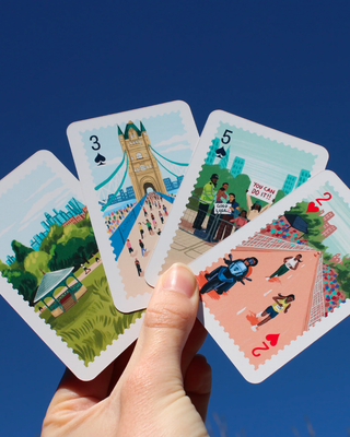 Running London Illustrated Playing Cards