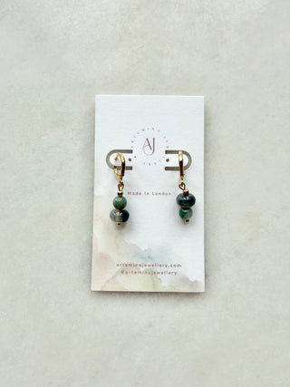 May birthstone earrings