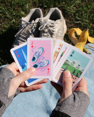 Running London Illustrated Playing Cards
