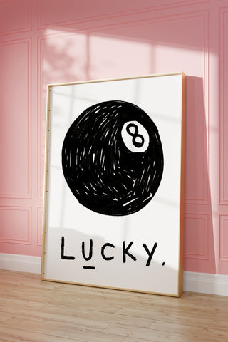 Lucky 8 Ball Print