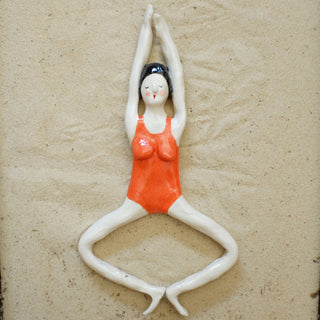 Anne Swimming Ceramic Figure