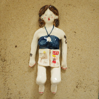 Lisa Swimming Ceramic Figure