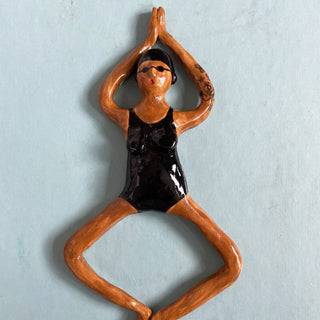 Maya Swimming Ceramic Figure