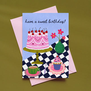 Afternoon Tea Birthday Greeting Card