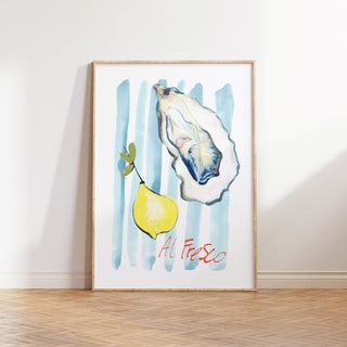 Al Fresco Oysters Art Print