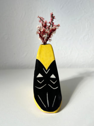 Large Bird Vase American Goldfinch