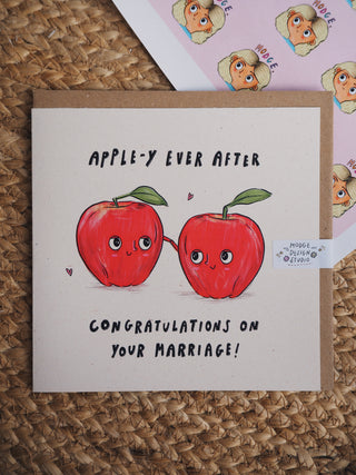 Apple-y Ever After Marriage card
