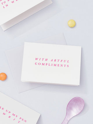 With Artful Compliments Mini Card