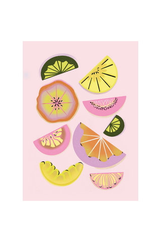 Effervescent Citrus Greetings Card