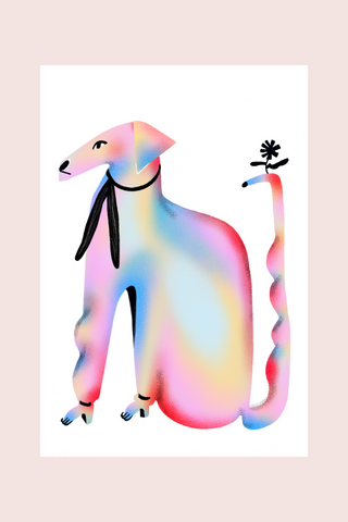 Jackie the Rainbow Doll A3 Print