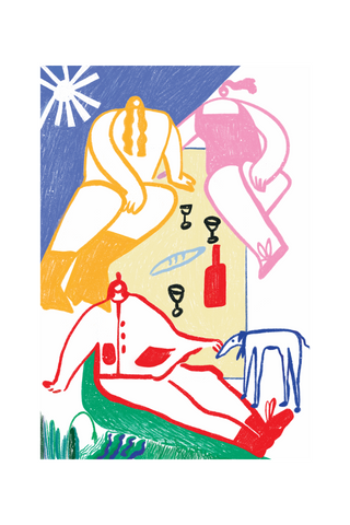Sicilian Picnic A3 Print