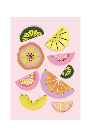 Effervescent Citrus A3 Print