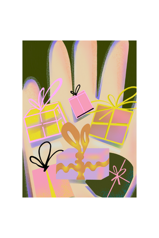 Handful of Presents Greetings Card