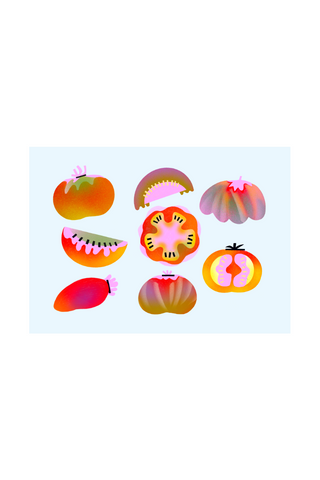 Tomato Circus Greetings Card