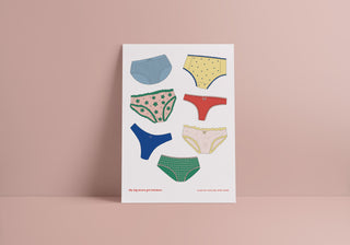 My Big Brave Girl Knickers Print (A3)