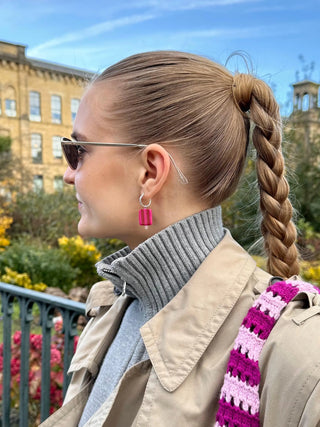 Bead Hoop Earrings