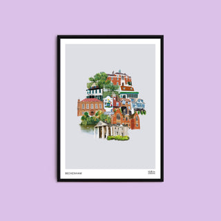 Beckenham Illustration Print