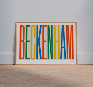 Beckenham Typography Print
